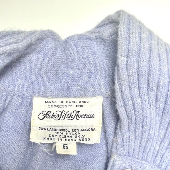 Vintage Sak’s 5th Ave. Wool & Angora Long Sleeve Dress - Picture 2 of 4